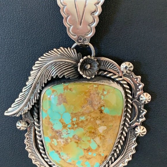 Navajo Sterling Silver Necklace Pendant Length 20 - Picture 3 of 12